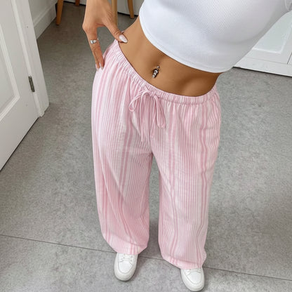 Summer Cropped Pants with Relaxed Fit