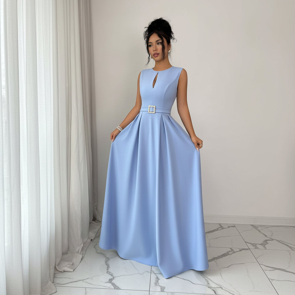 Romantic Flowing Keyhole Maxi Dresses