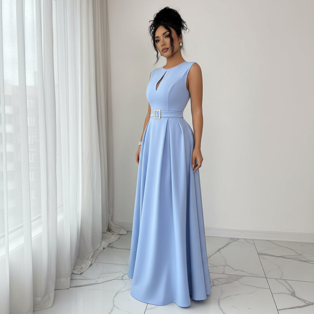 Romantic Flowing Keyhole Maxi Dresses