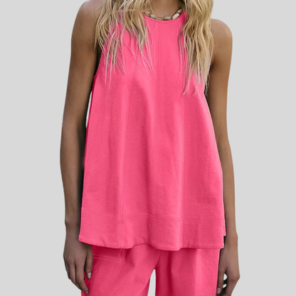 Sleeveless Two Piece Set