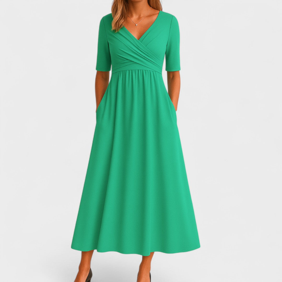 Airy Chiffon Midi Dress