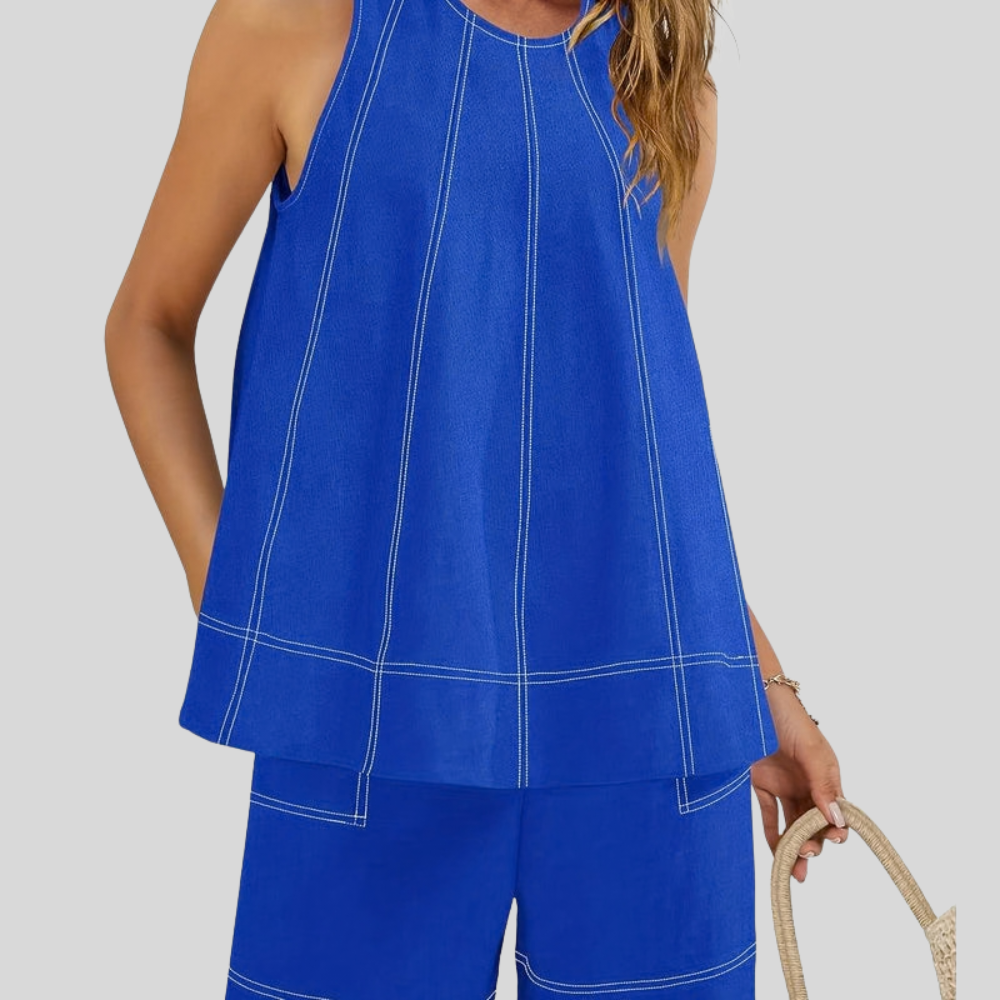 Sleeveless Two Piece Set