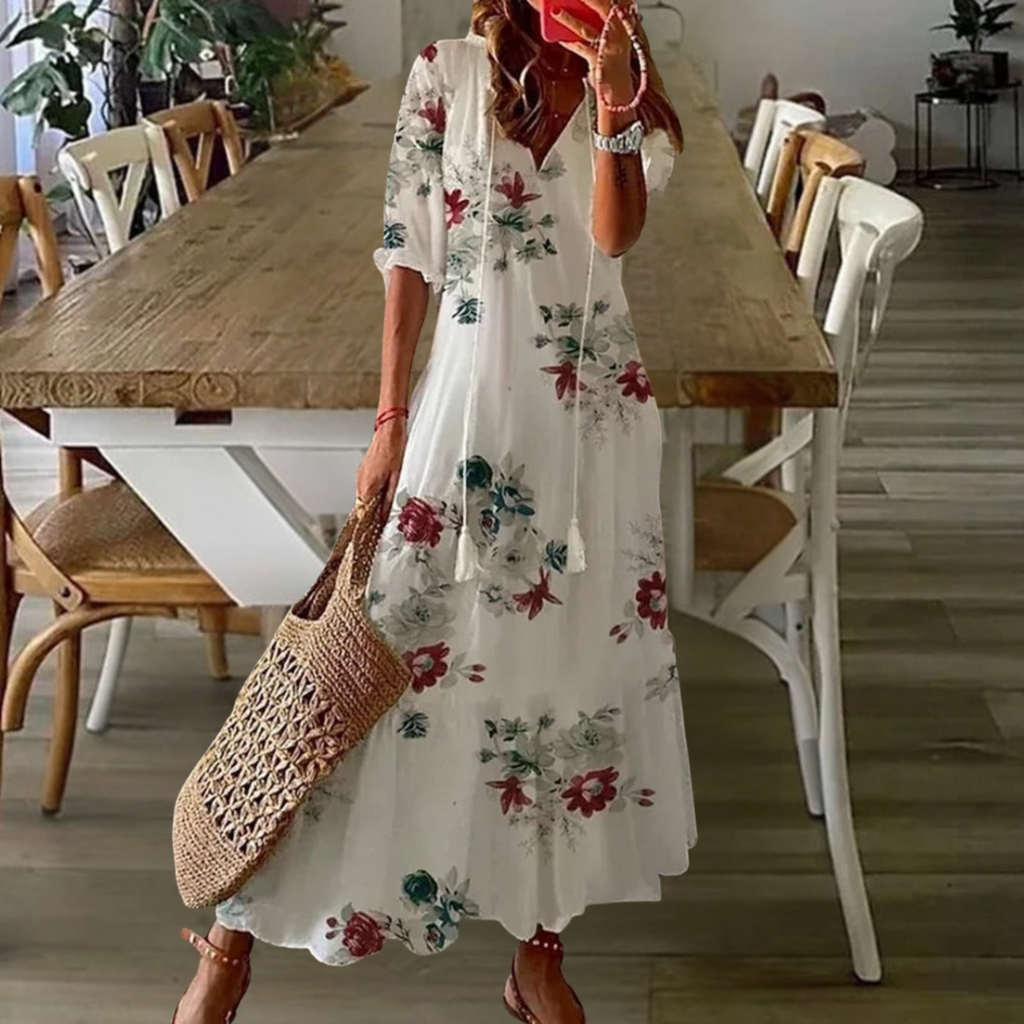 Boho Flowing Maxi Dress