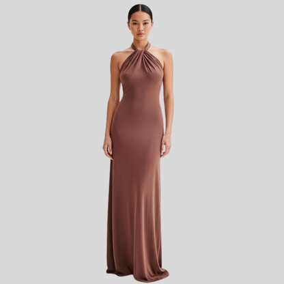 Graceful Maxi Dress High Neck