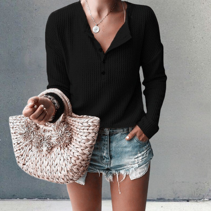 Cozy Knit Long Sleeve Shirt