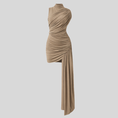 Draped Midi Dress