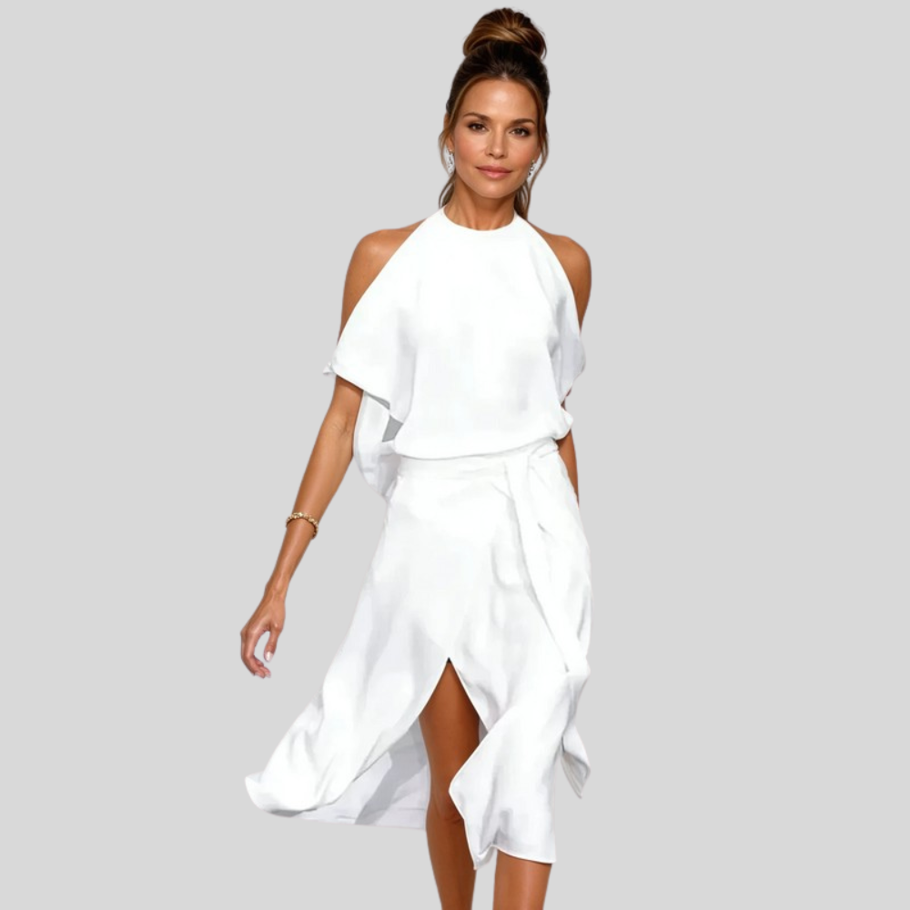 Sleek Midi Dress Cutout