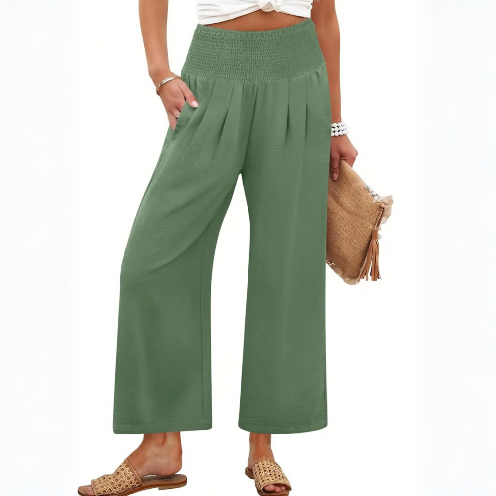 Effortless Smocked Palazzo Pants