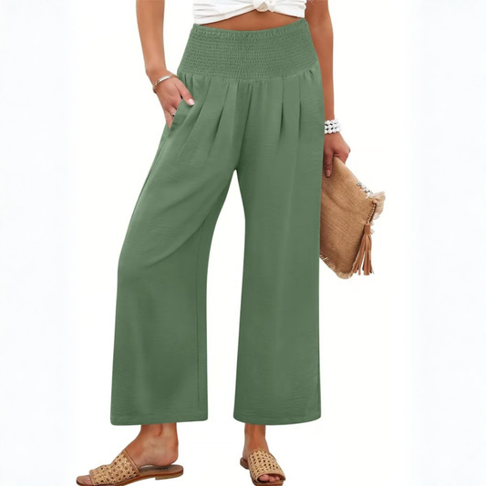Effortless Smocked Palazzo Pants