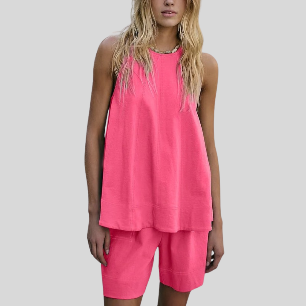 Sleeveless Two Piece Set