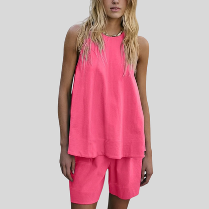 Sleeveless Two Piece Set