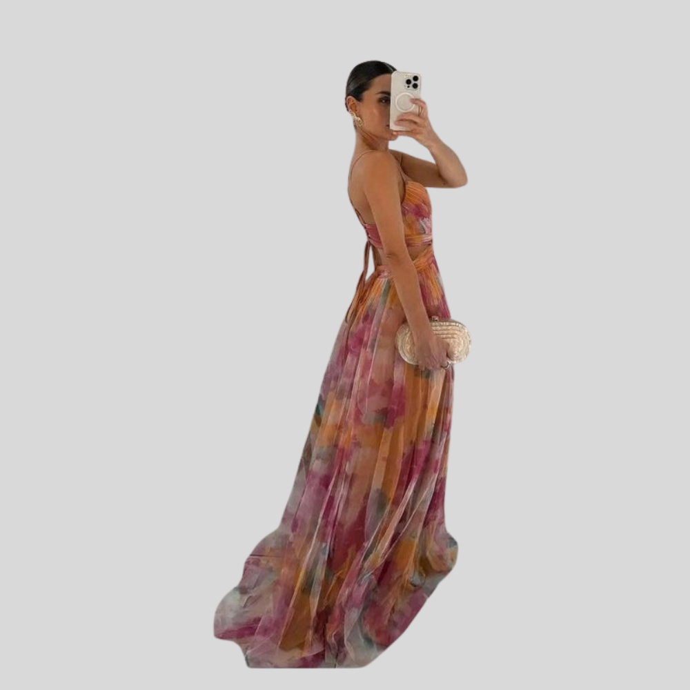 Airy Floral Maxi Dress
