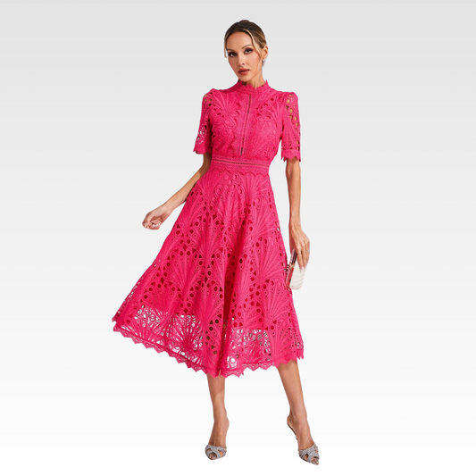 Luxe Lace Midi Dress