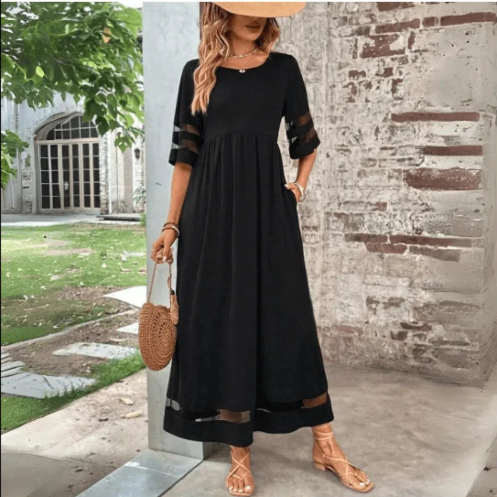Graceful Empire Midi Dress