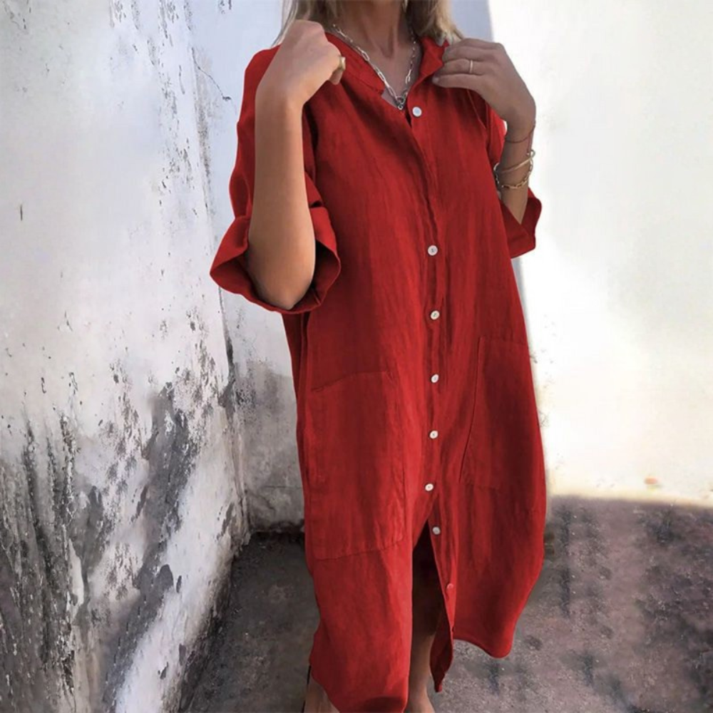Boho Relaxed Midi Dress