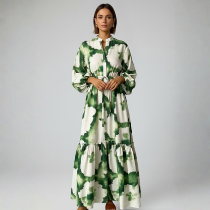 Graceful V Neck Maxi Dress