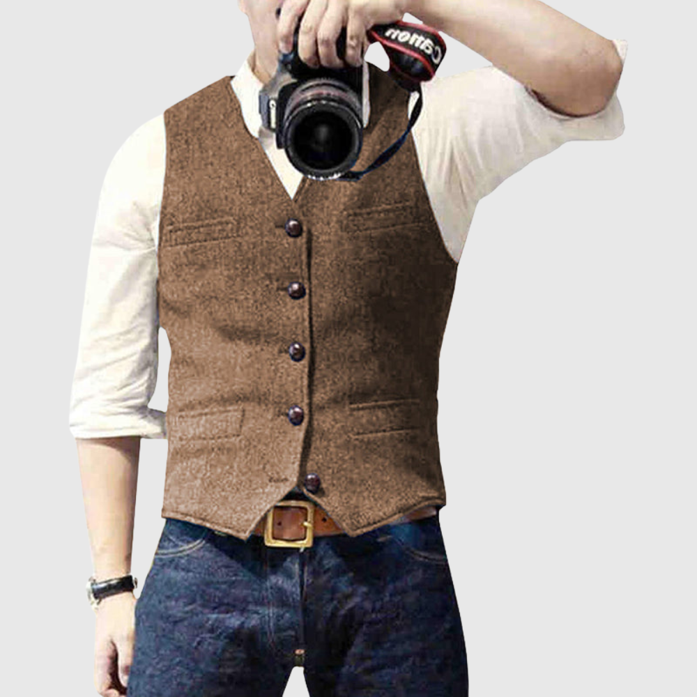 Slim Fit Button Front Waistcoat