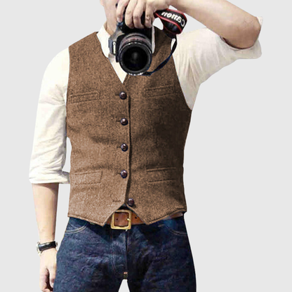 Slim Fit Button Front Waistcoat