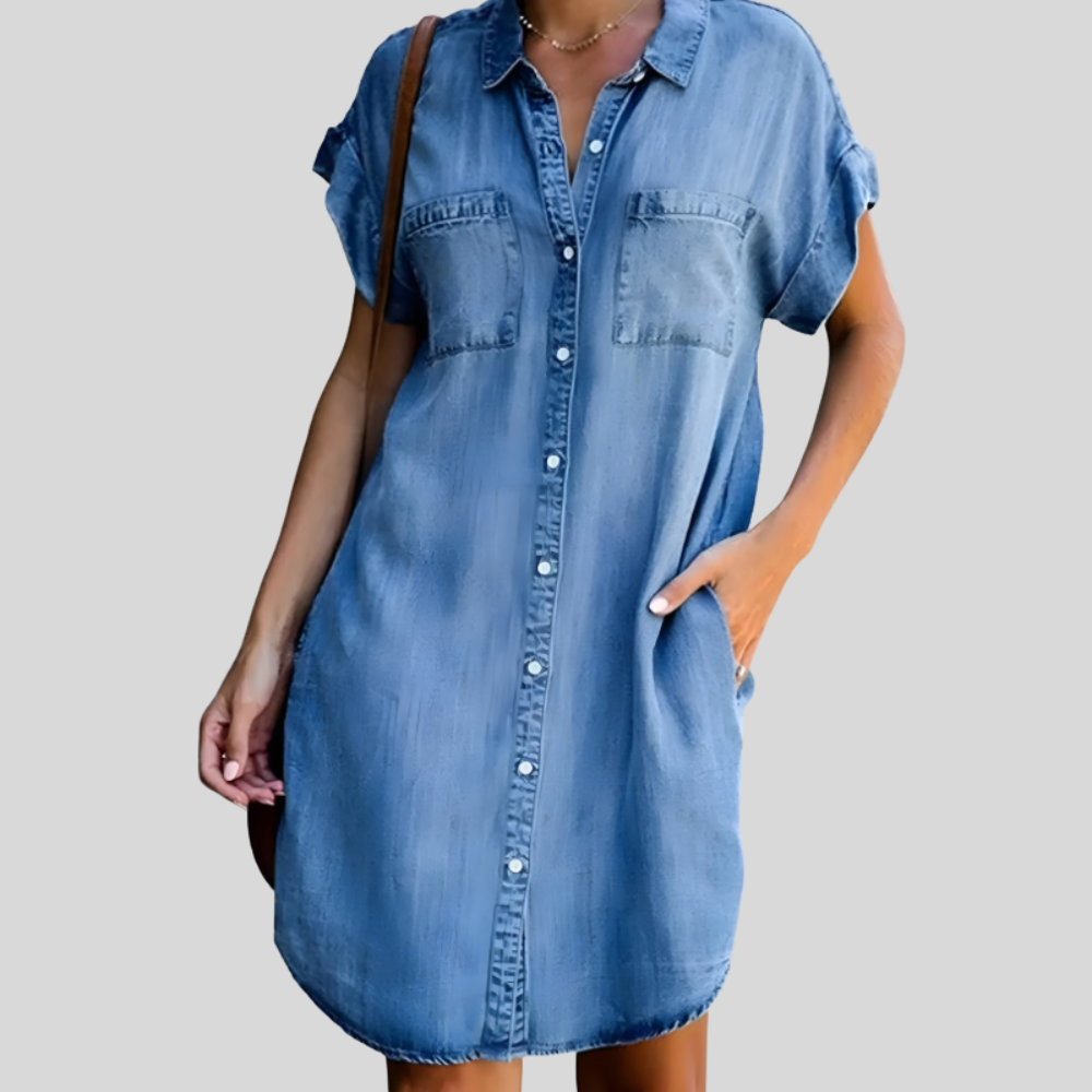 Classic Denim Shirt Dress