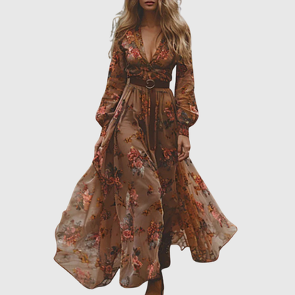 Romantic Embroidered Maxi Dress