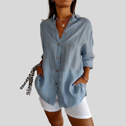 Textured Button Up Shirt