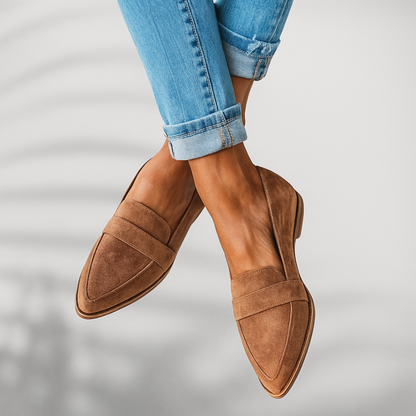Sleek Pointed Toe Loafers