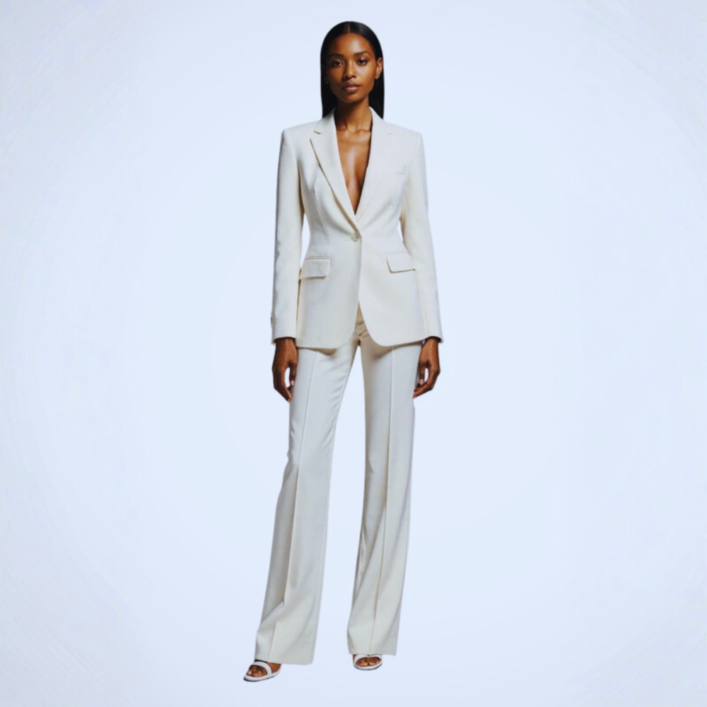 Sleek Blazer Trousers Set