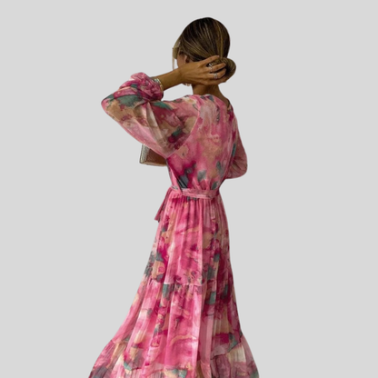 Floral Wrap Maxi Dress