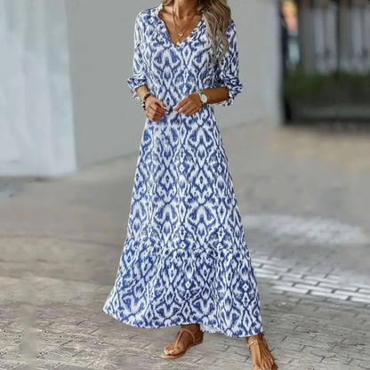 Graceful Maxi Dress Open Back