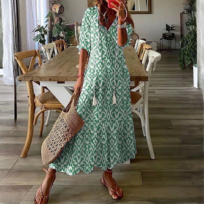 Boho Tassel Maxi Dress