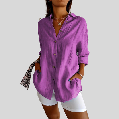 Textured Button Up Shirt