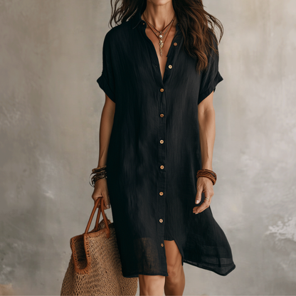 Effortless Linen Midi Dress
