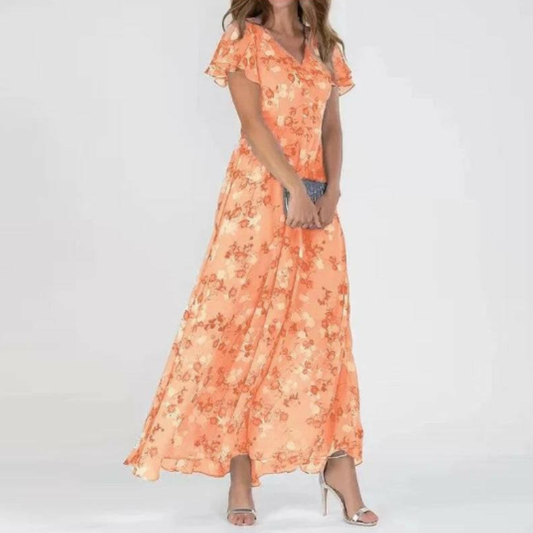 Radiant Maxi Dress V Neck