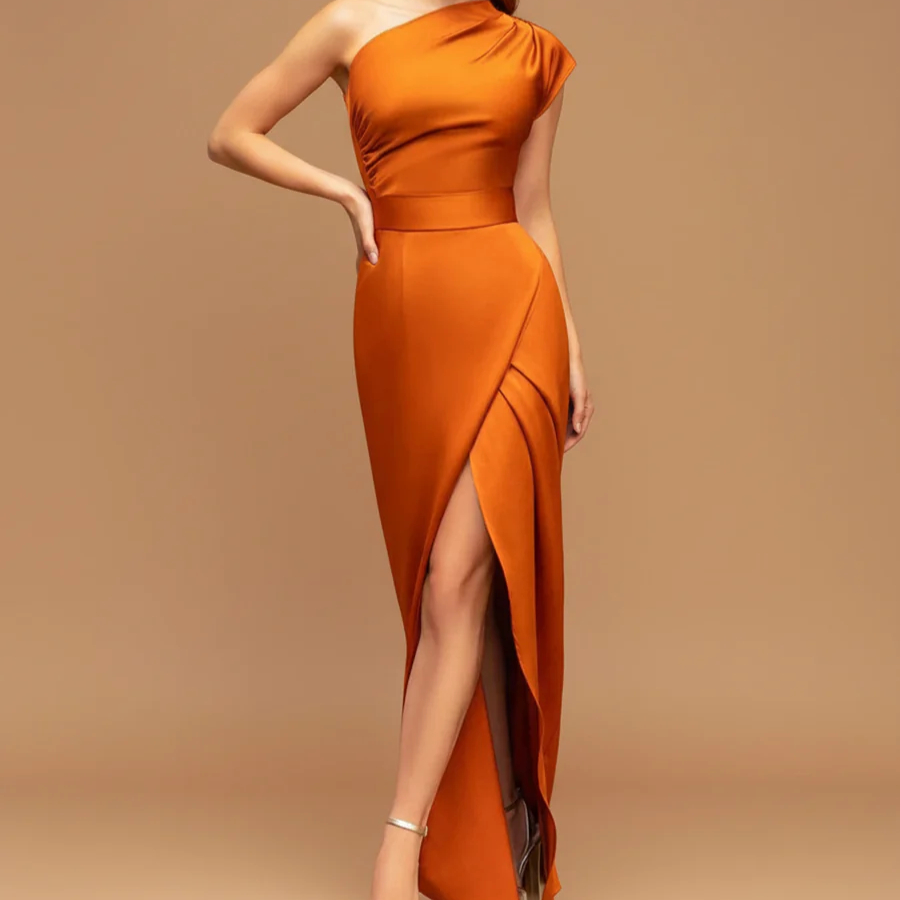 Glam One Shoulder Maxi Dress