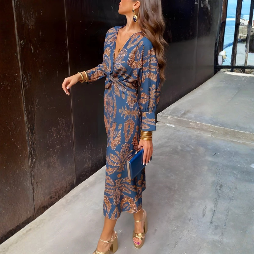 Flowing Knotted Maxi Dress