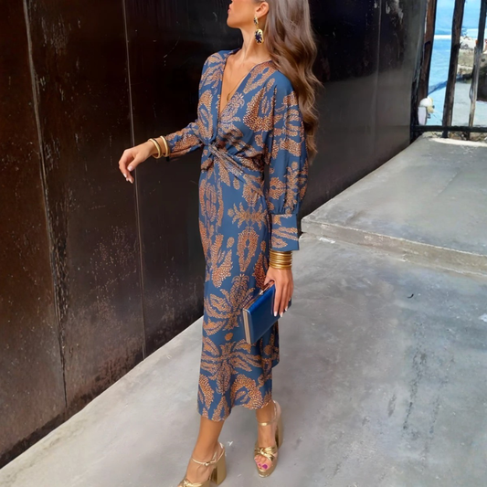 Flowing Knotted Maxi Dress