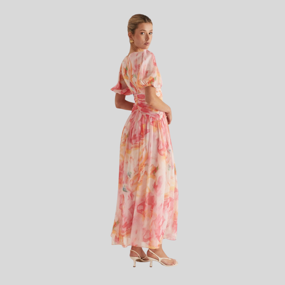 Graceful Chiffon Maxi Dress