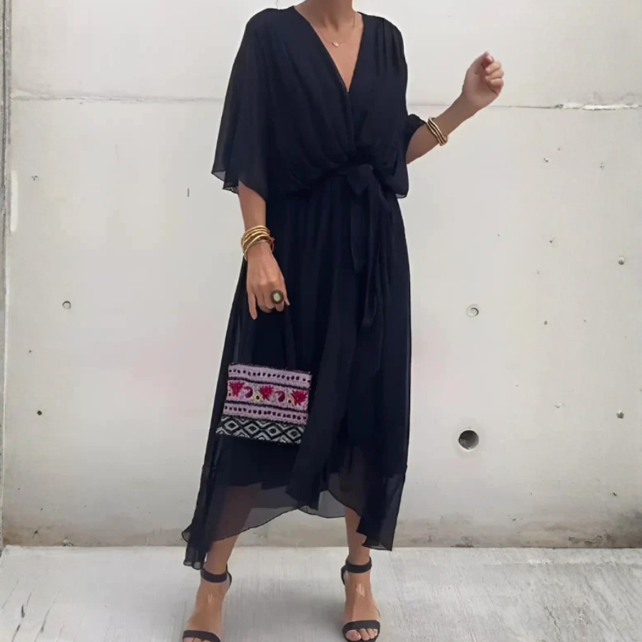 Radiant Wrap Midi Dress