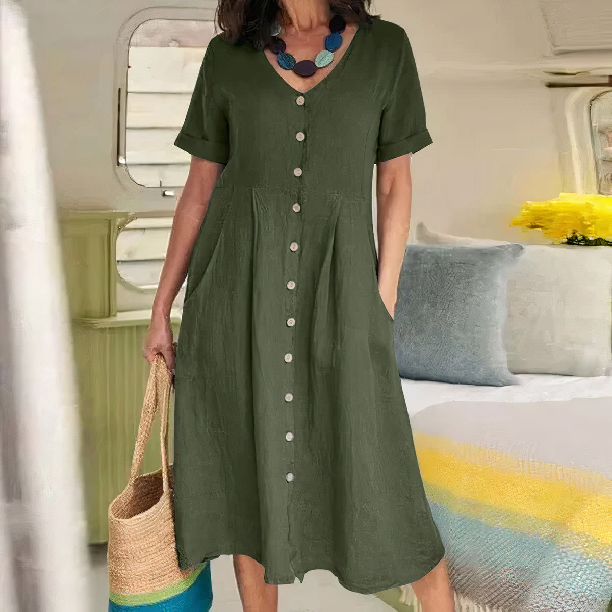 Airy Linen Summer Dress