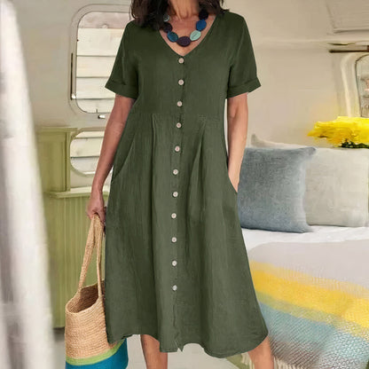 Airy Linen Summer Dress