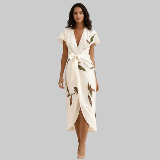 Sunny Wrap Midi Dress