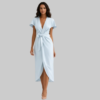 Sunny Wrap Midi Dress