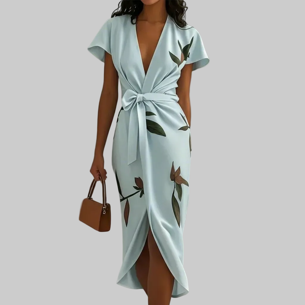 Sunny Wrap Midi Dress
