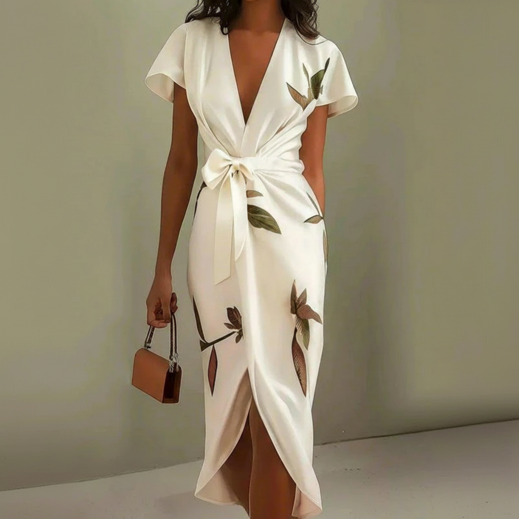Sunny Wrap Midi Dress