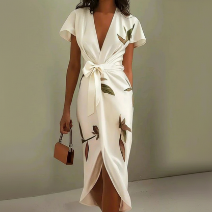 Sunny Wrap Midi Dress