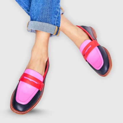 Polished Two Tone Loafers