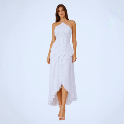 Radiant Halter Maxi Dress Backless