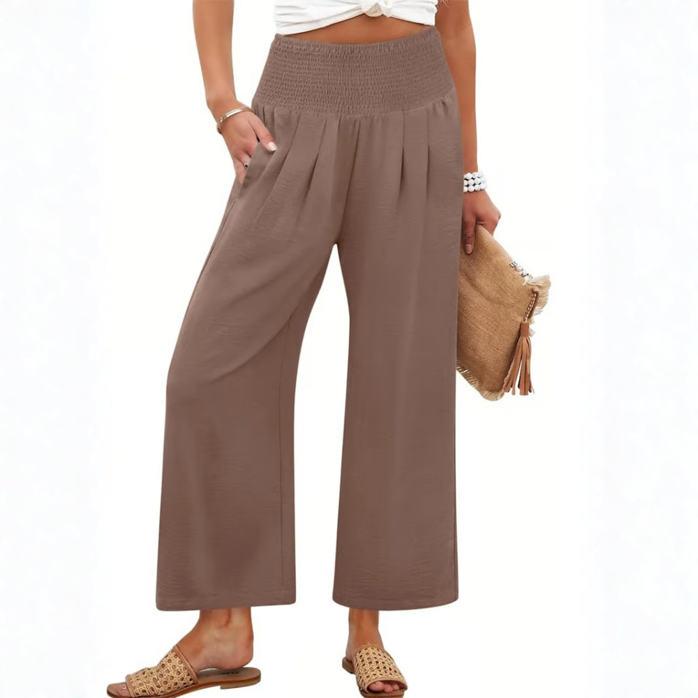 Effortless Smocked Palazzo Pants
