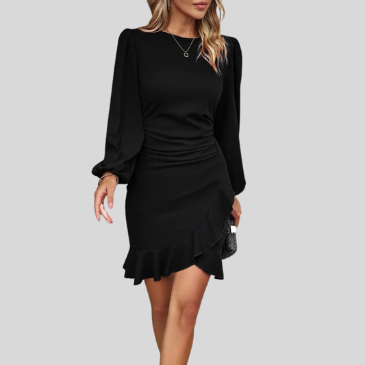 Chic Puff Sleeve Mini Dress