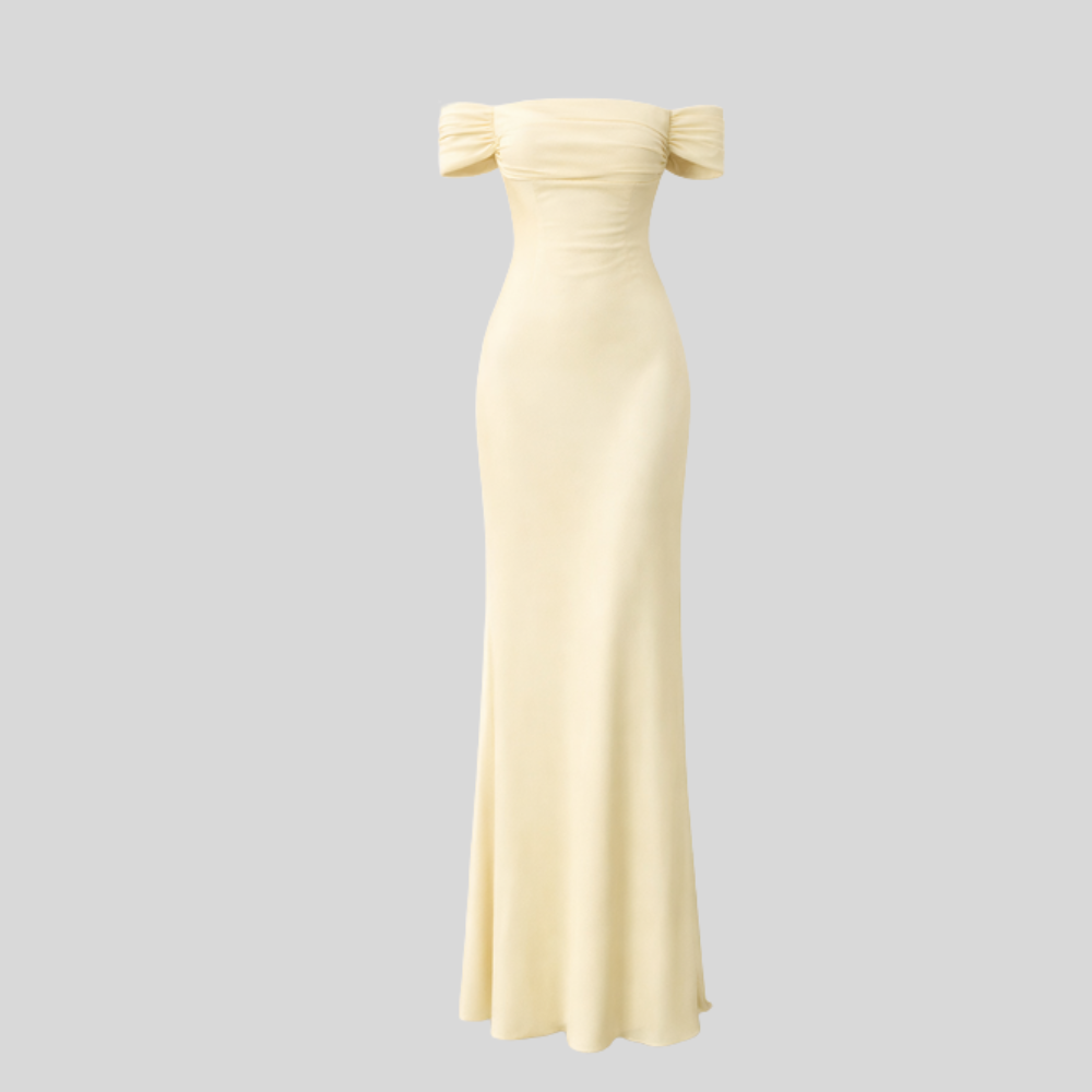 Graceful Maxi Dress Off Shoulder